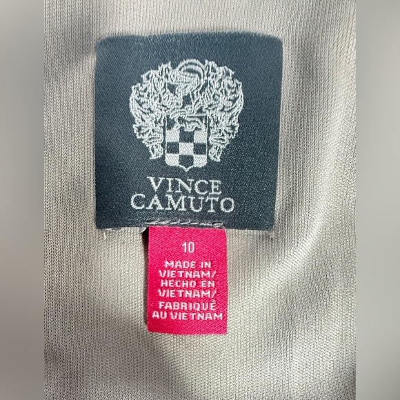 Vince Camuto Metallic Gray Long Sleeve Dress - Picture 7 of 8